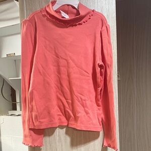 Talbots Coral Kids Turtleneck Top